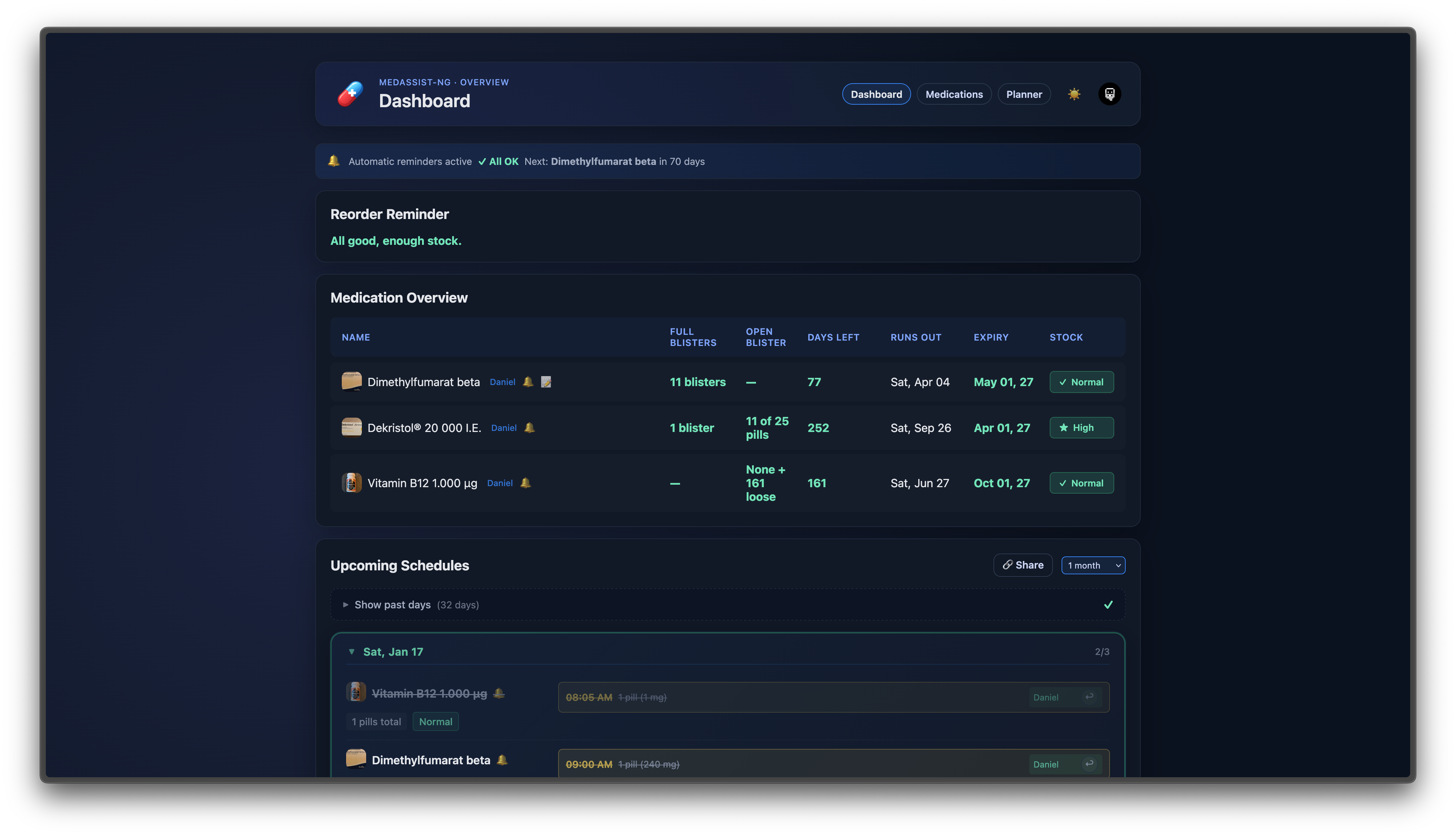 Dashboard